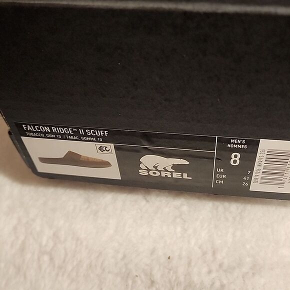 Sorel men's Falcon Ridge ll Scruff slippers size 8 NIB - Picture 4 of 6